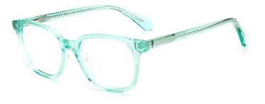 Youth Girls Kate Spade Eyeglasses: Bari - Teal SpecSMART Eye Clinic (Diagonal View)